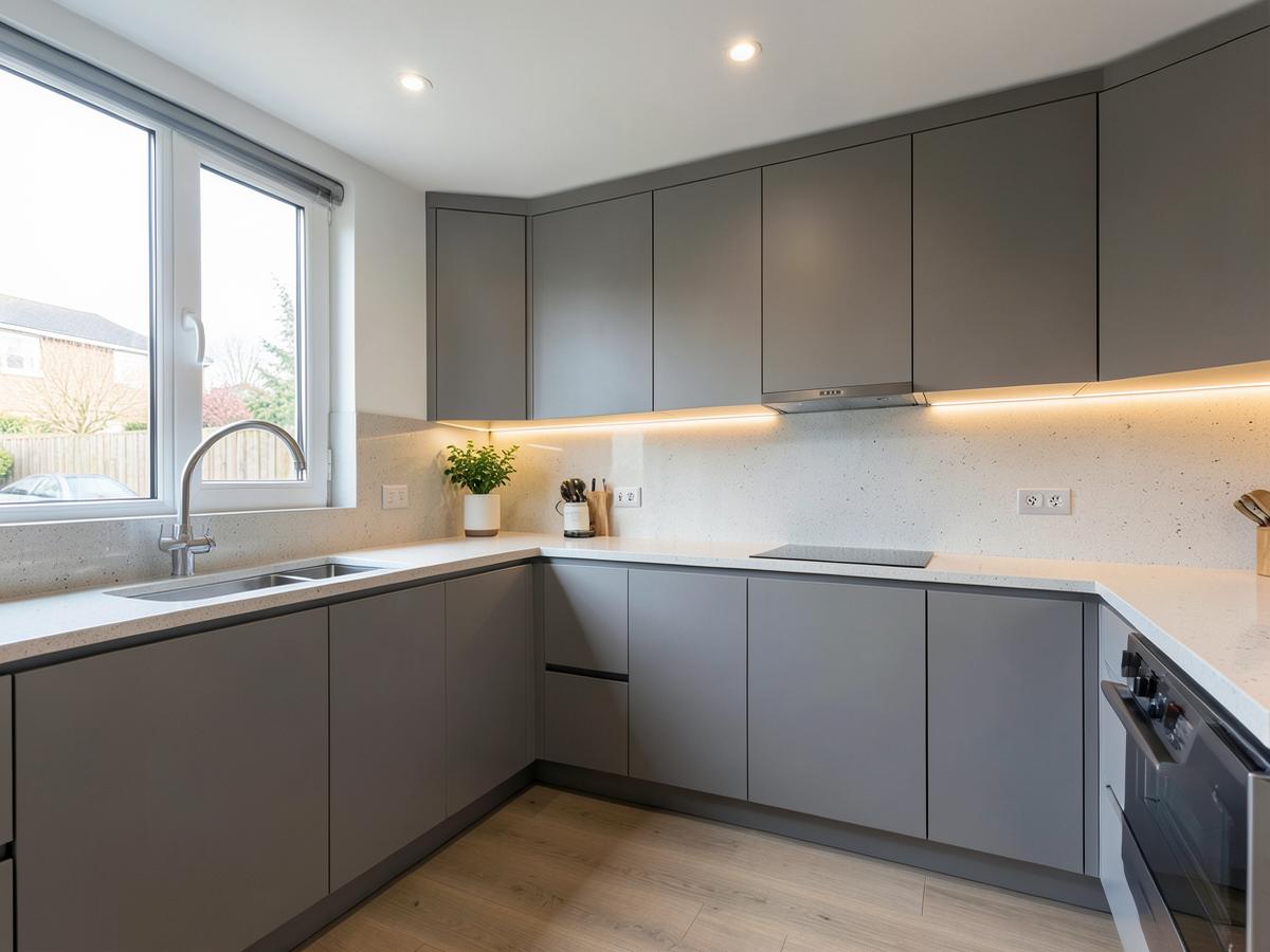 Cocina reformada en una vivienda de Vigo